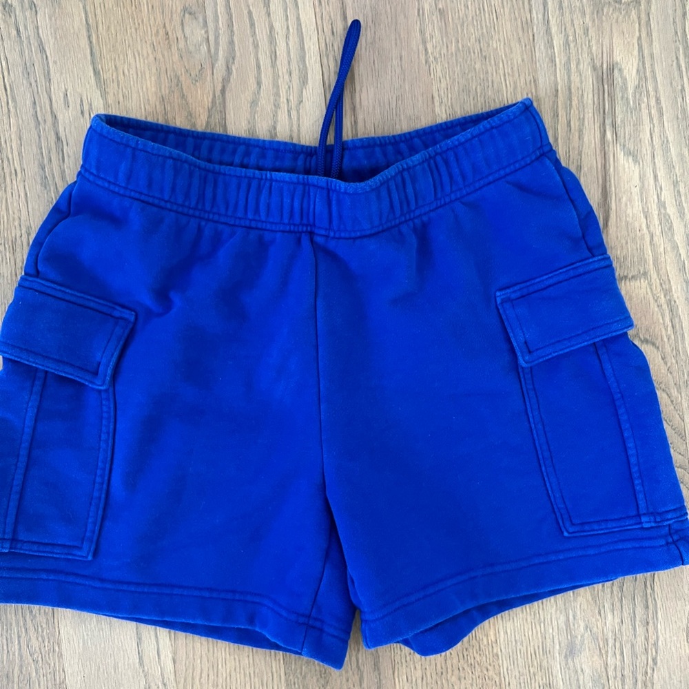 TNA Royal Blue Terry Fleece Shorts size small